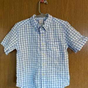 Nordstrom Blue Checkered Toddler Button up shirt